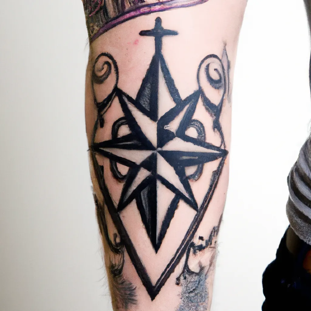 Vegvisir tatuaż znaczenie - kompas wikingów