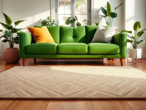Jaki dywan do zielonej kanapy – idealne kolory i wzory?